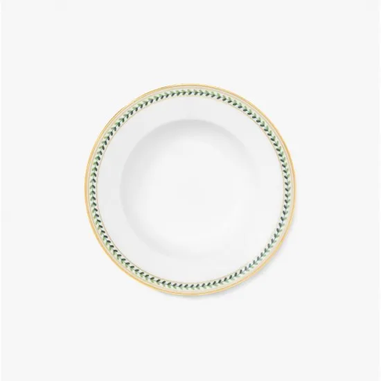 augarten-suppenteller-schubert-21-cm-myrtenbl-tter image 1