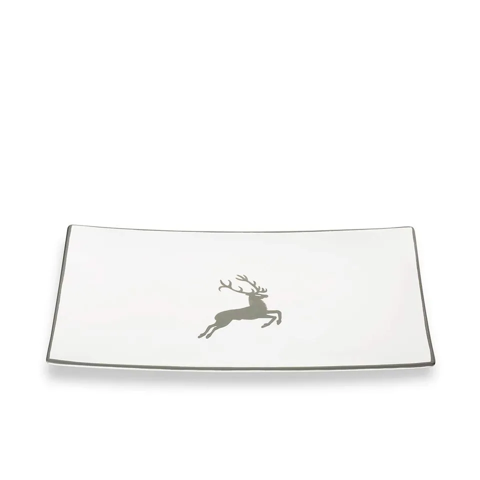 gmundner-keramik-platte-rechteckig-30-x-20-cm-grauer-hirsch image 1