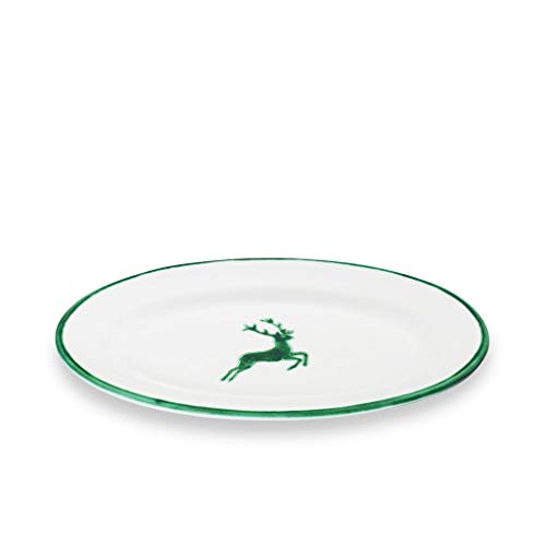 gmundner-keramik-platte-oval-21-x-14-cm-gr-ner-hirsch image 3