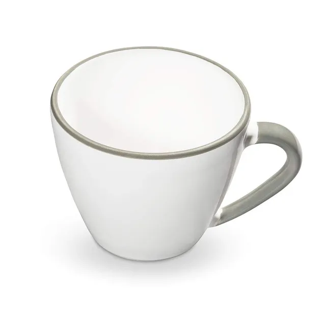 gmundner-keramik-cappuccino-tasse-gourmet-grauer-rand-0-16-liter-handgemacht-in- image 1