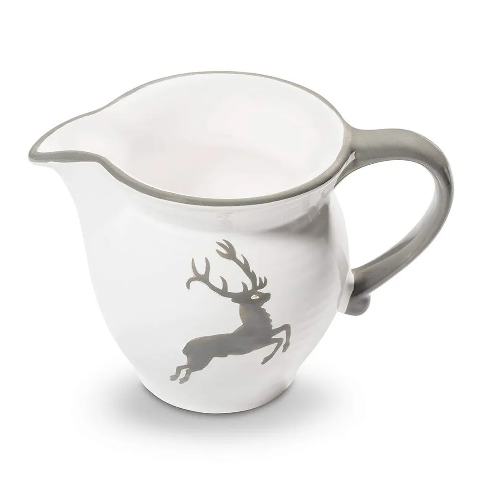 gmundner-keramik-grauer-hirsch-milchgie-er-glatt-0-3-liter image 1