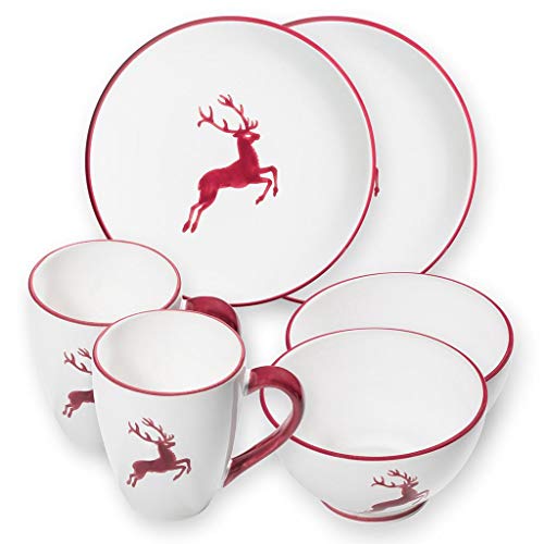 gmundner-keramik-bordeauxroter-hirsch-h-ttenfr-hst-ck-f-r-2-6-teilig-fr-hst-ckss image 2
