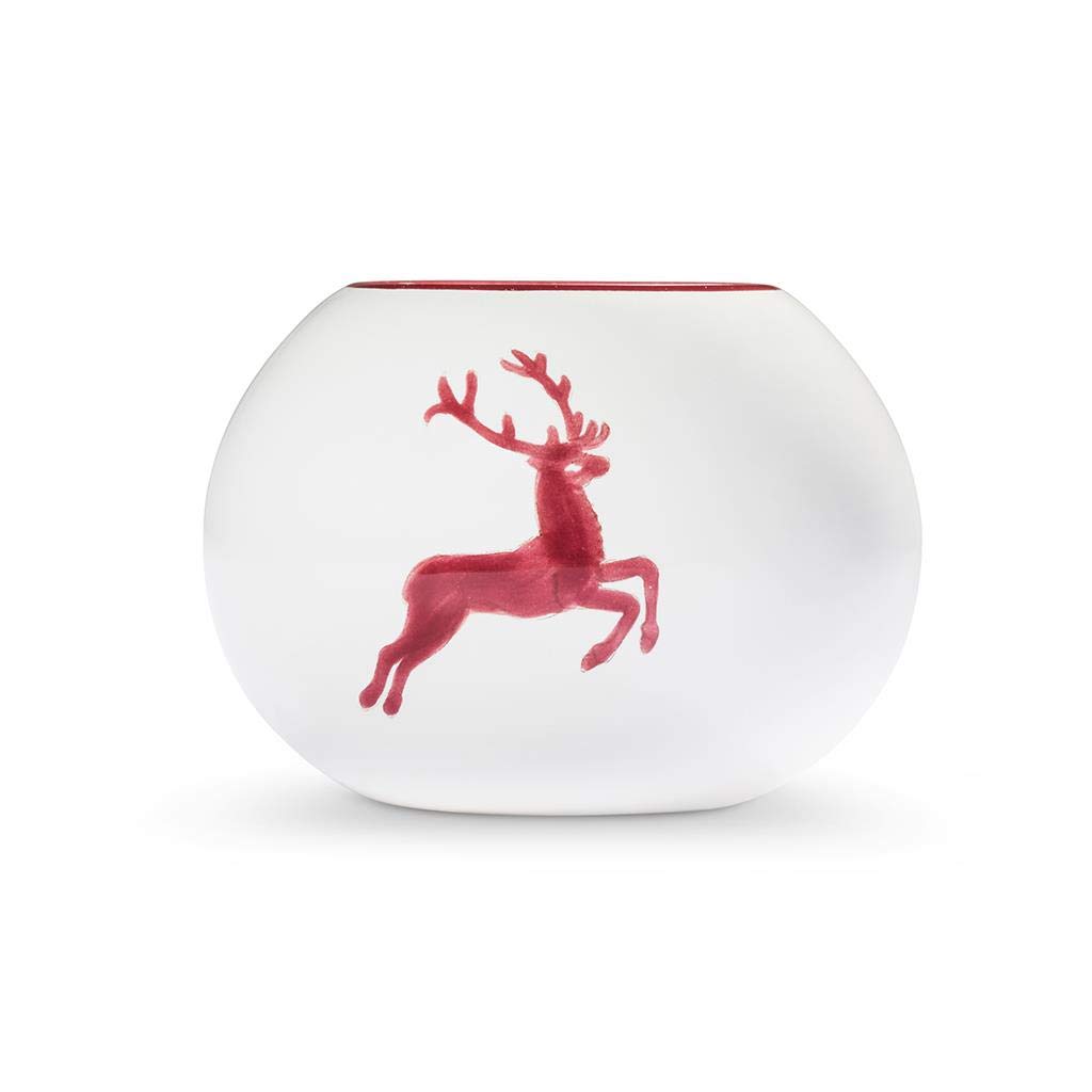 gmundner-keramik-kugel-leuchter-bordeauxroter-hirsch-8-5-cm-f-r-1-teelicht-handg image 3