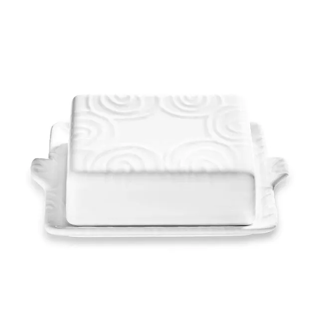 gmundner-keramik-butterdose-20-5-cm-wei-geflammt image 1