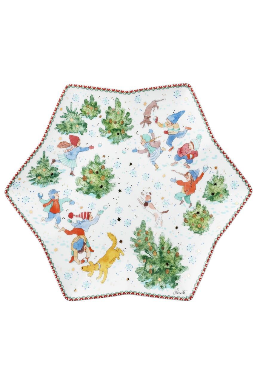 hutschenreuther-sammelkollektion-2025-weihnachtsspiele-sternschale-33-6-cm-rot-b image 1