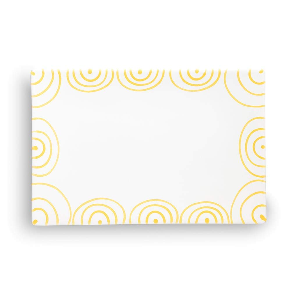 gmundner-keramik-platte-rechteckig-gelbgeflammt-30-x-20-cm-handgemacht-in-sterre image 2