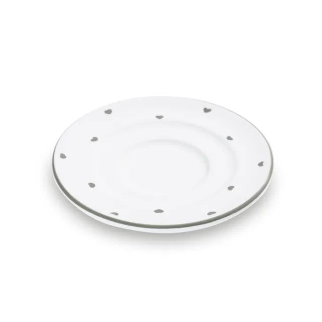 gmundner-keramik-herzerl-grau-unterteller-espresso-11-cm image 1