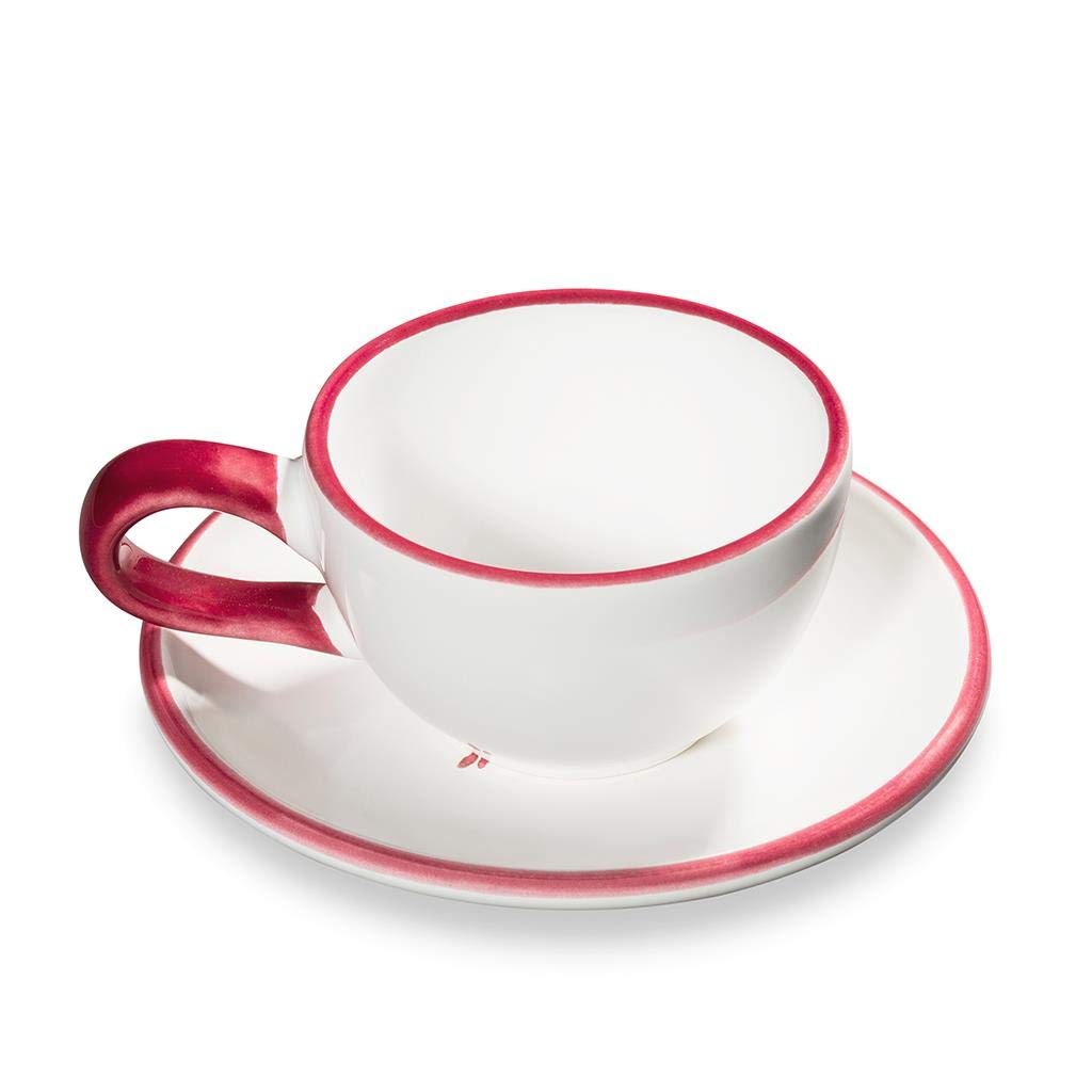 gmundner-keramik-mokkaset-bordeauxroter-hirsch-im-geschenkkarton-2-teilig image 3