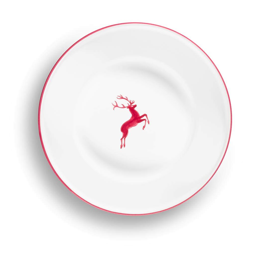 gmundner-keramik-reifsch-ssel-ohne-henkel-32-cm-bordeauxroter-hirsch image 2