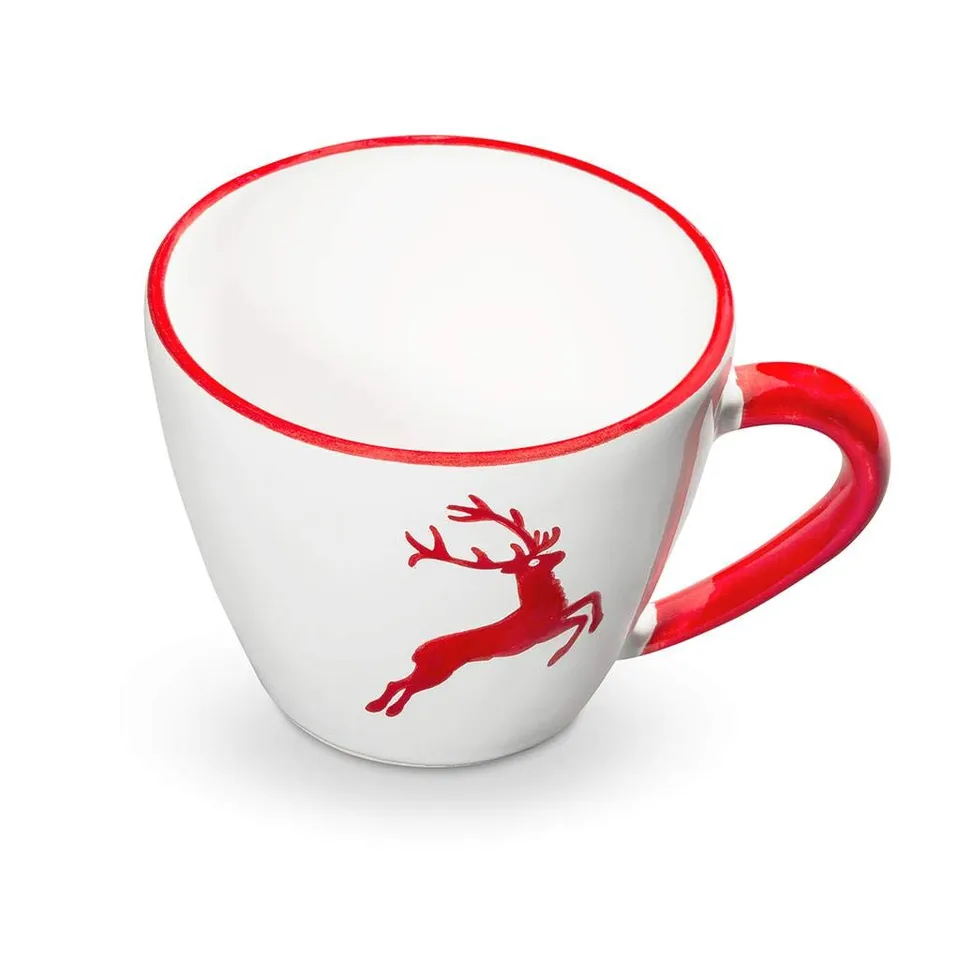 gmundner-keramik-rubinroter-hirsch-cappuccino-tasse-gourmet-0-16-liter image 1
