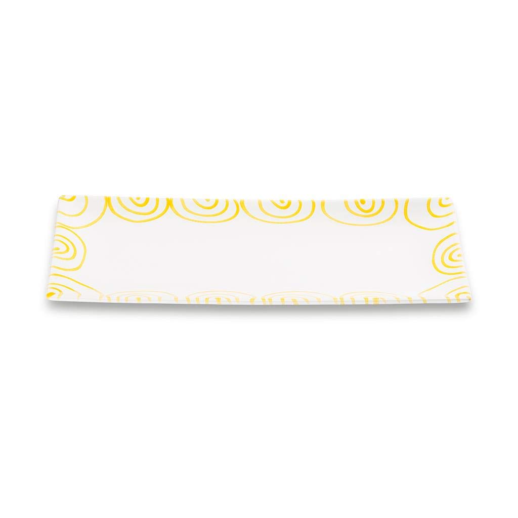 gmundner-keramik-platte-rechteckig-gelbgeflammt-36-x-15-cm-handgemacht-in-sterre image 1