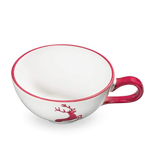 gmundner-keramik-teetasse-bordeauxroter-hirsch-170-ml-handgemachte-keramik-aus-s image 8
