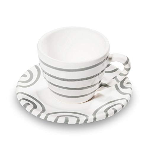 gmundner-keramik-espresso-for-you-gourmet-kaffeeset-2-teilig-graugeflammt-handge image 5