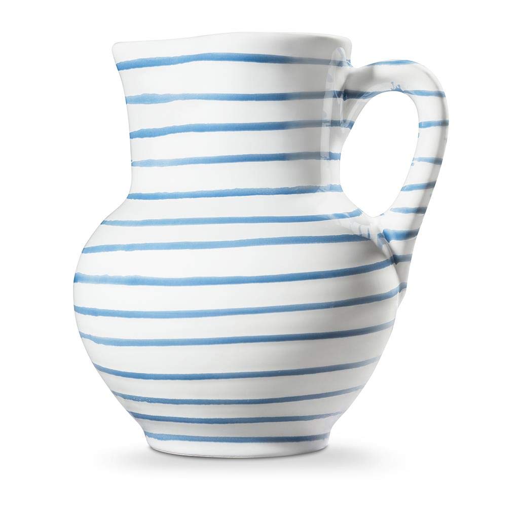 gmundner-keramik-blaugeflammt-krug-wiener-form-1-liter-handgemacht-in-sterreich image 2