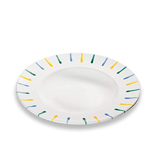 gmundner-keramik-pastateller-gourmet-29-cm-buntgeflammt-handgemacht-in-sterreich image 4