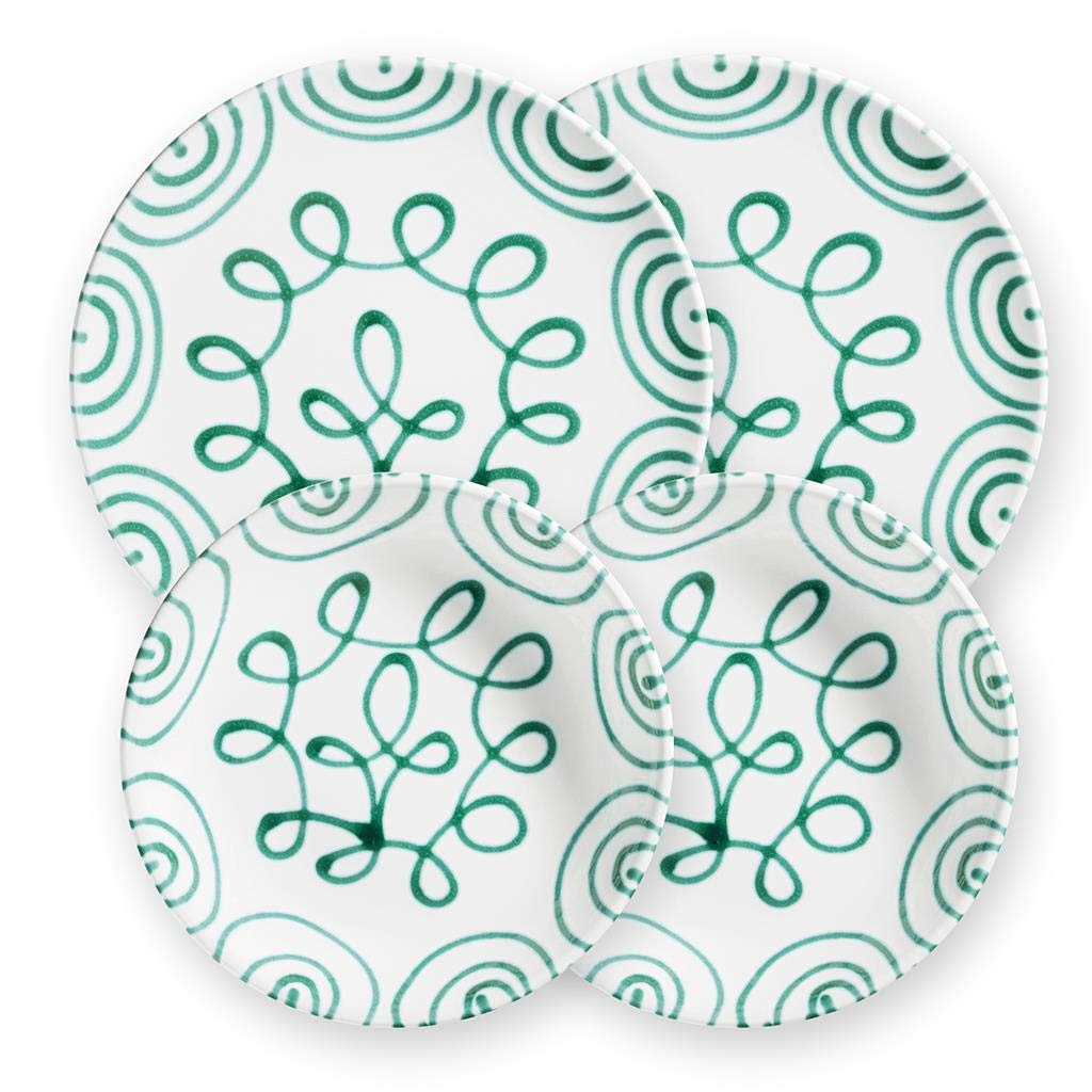 gmundner-keramik-dinner-for-two-classic-geschirrset-gr-ngeflammt-handgemacht-in- image 1