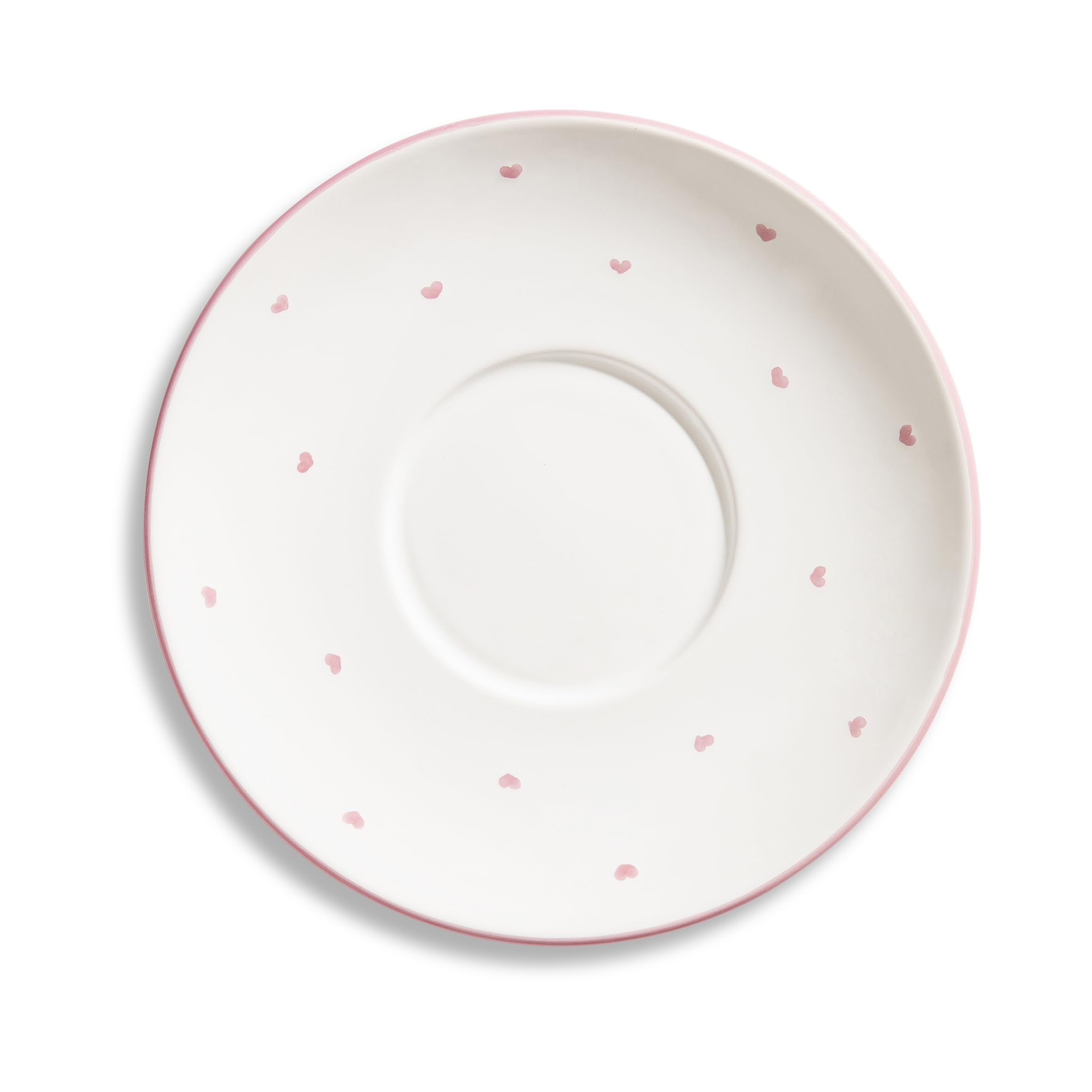 gmundner-keramik-herzerl-rosa-unterteller-maxima-18-cm image 2