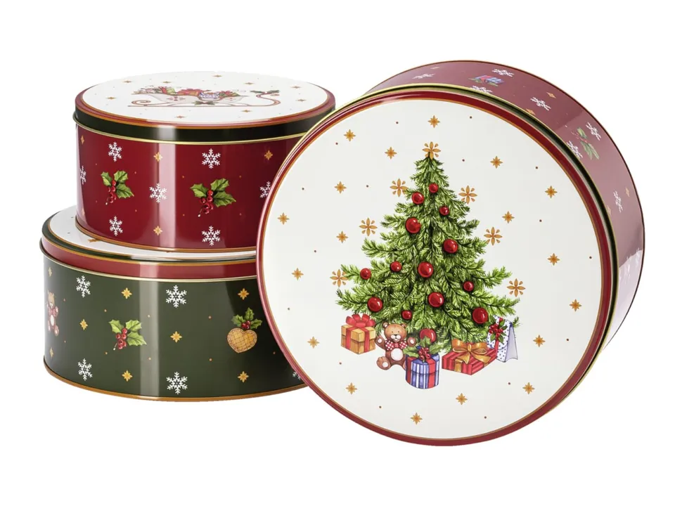 hutschenreuther-happy-wintertime-ple4tzchendosen-set-3-teilig-weidfblech-24-5-cm image 1