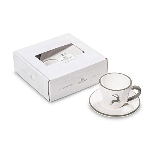 gmundner-keramik-grauer-hirsch-espresso-for-you-gourmet-geschirrset-tasse-untert image 4