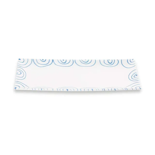 gmundner-keramik-platte-rechteckig-36-15-cm-blaugeflammt image 1