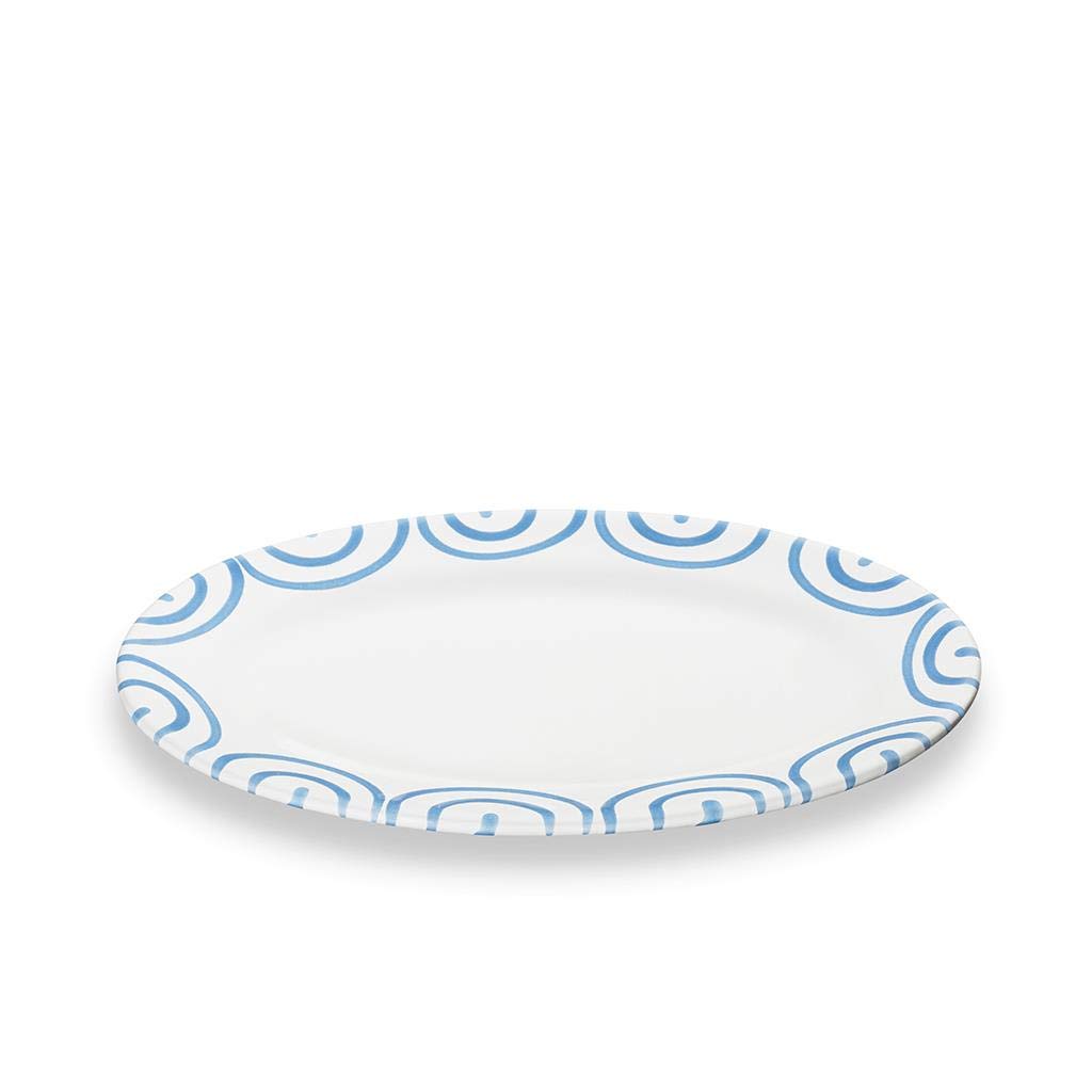 gmundner-keramik-platte-oval-blaugeflammt-21-x-14-cm-handgemacht-in-sterreich image 1