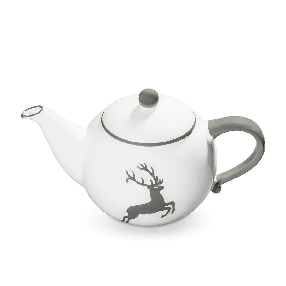 gmundner-keramik-teekanne-glatt-1-5-liter-grauer-hirsch image 1