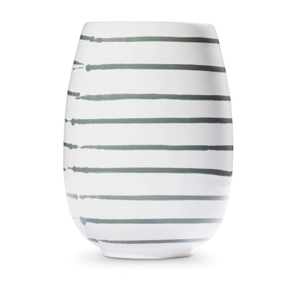 gmundner-keramik-vase-15-cm-graugeflammt image 2