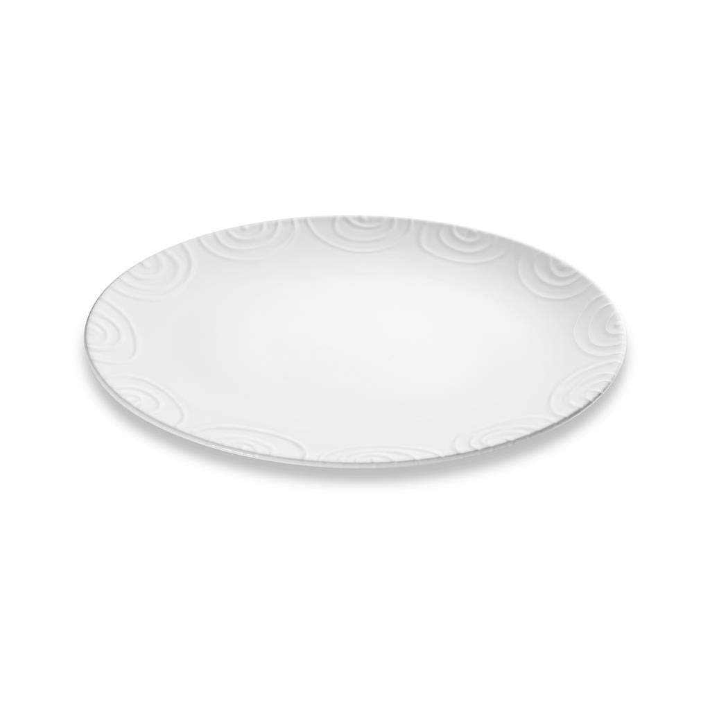 gmundner-keramik-platte-oval-33-x-26-cm-wei-9eflammt image 1