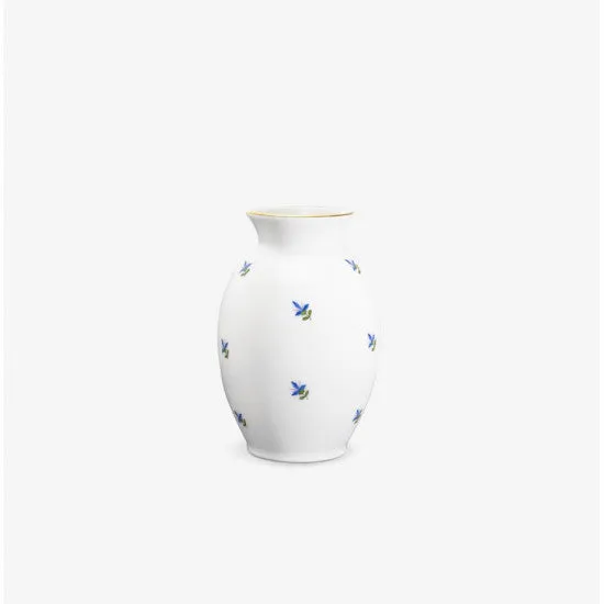 augarten-vase-ei-form-porzellanvase-mit-kornblumendekor image 1