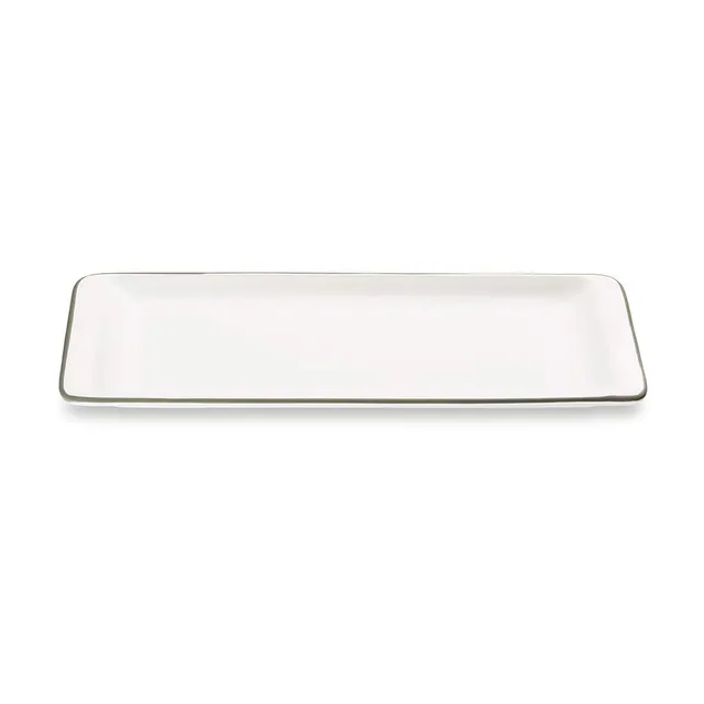 gmundner-keramik-stollenplatte-42-x-16-cm-dekor-grauer-rand image 1