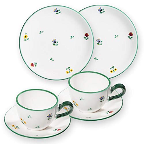 gmundner-keramik-breakfast-for-two-classic-geschirrset-streublume-handgemacht-in image 3