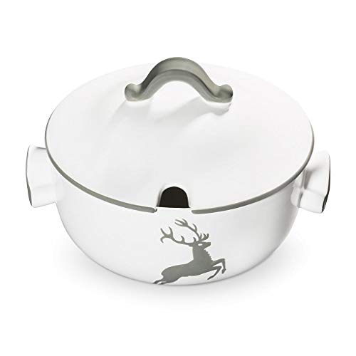 gmundner-keramik-suppentopf-glatt-2-liter-grauer-hirsch-handgemacht-in-sterreich image 4