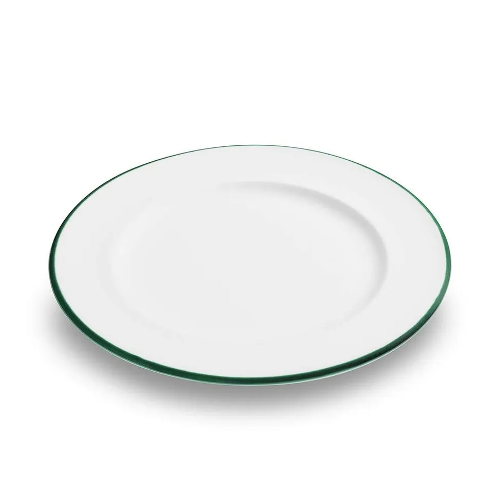 gmundner-keramik-dessertteller-gourmet-22-cm-dekor-gr-ner-rand-handgemacht-in-st image 1