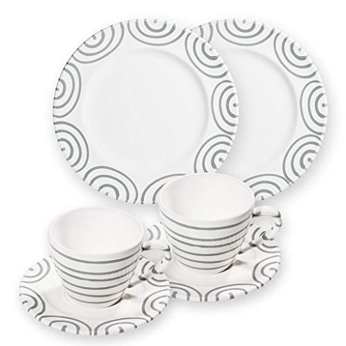 gmundner-keramik-breakfast-for-two-gourmet-geschirrset-graugeflammt-6-teilig-han image 3