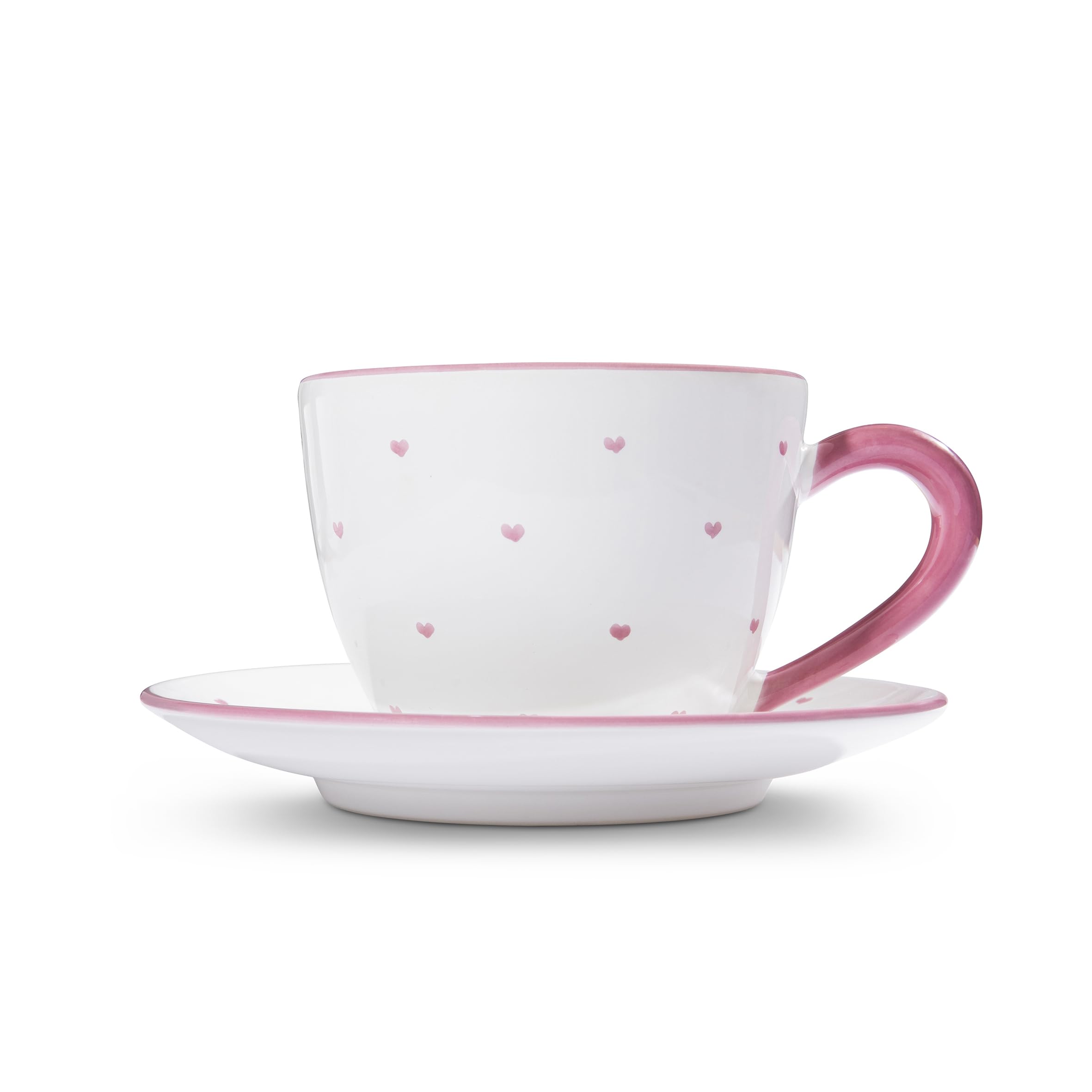 gmundner-keramik-herzerl-rosa-teetasse-maxima-mit-unterteller image 3