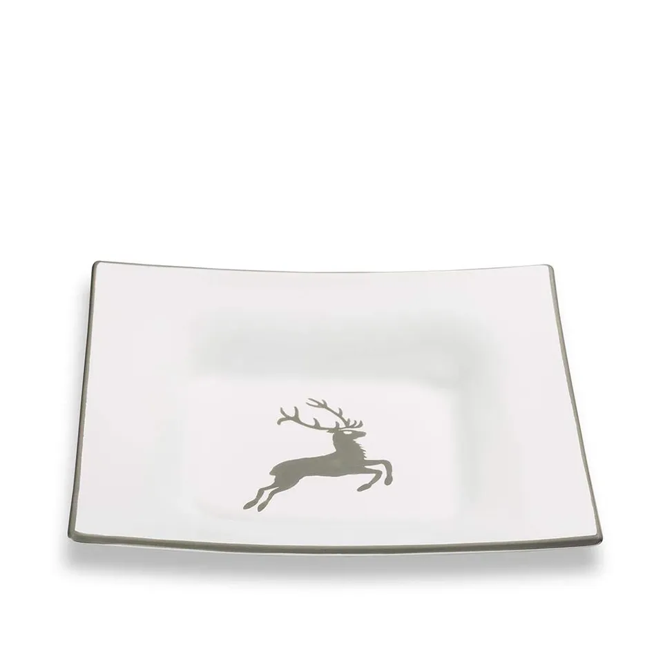 gmundner-keramik-suppenteller-grauer-hirsch-20-x-20-x-4-2-cm-handgemacht-in-ster image 1