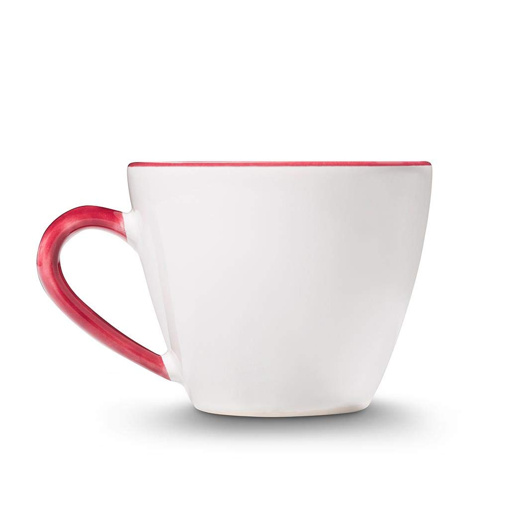 gmundner-keramik-kaffeetasse-gourmet-0-2-liter-bordeauxroter-hirsch image 3