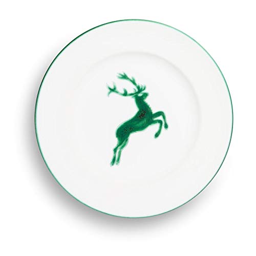 gmundner-keramik-dessertteller-gourmet-18-cm-gr-ner-hirsch-handgemacht-in-sterre image 4
