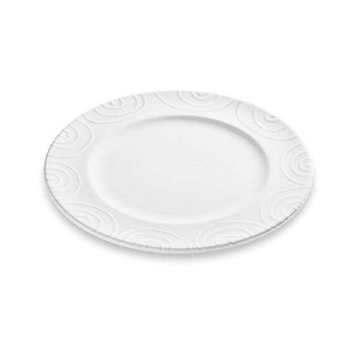 gmundner-keramik-speiseteller-gourmet-27-cm-wei-geflammt image 3