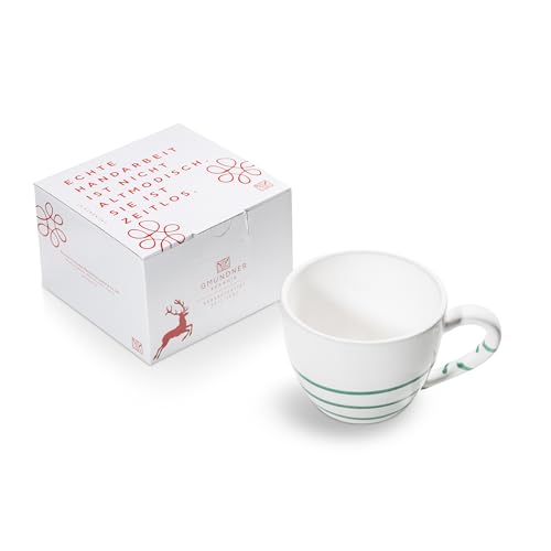 gmundner-keramik-pur-geflammt-gr-n-teetasse-maxima-382-ml-in-geschenkbox image 2