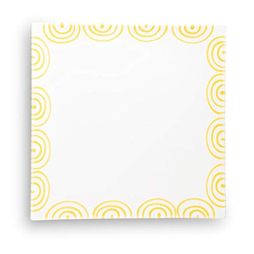 gmundner-keramik-platzteller-eckig-gelbgeflammt-31-x-31-cm image 4