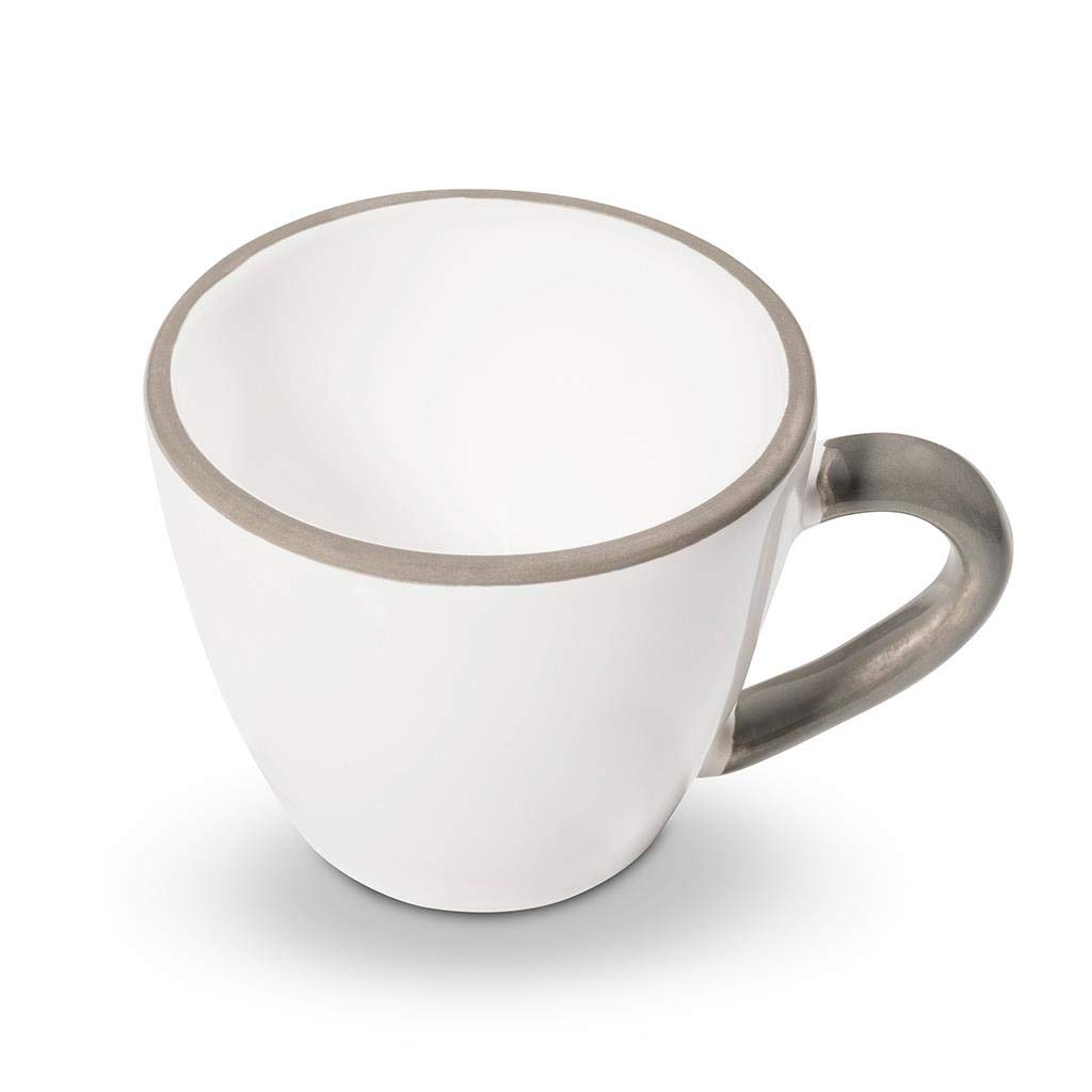 gmundner-keramik-espressotasse-gourmet-0-06-liter-grauer-rand-handgemacht-in-ste image 1