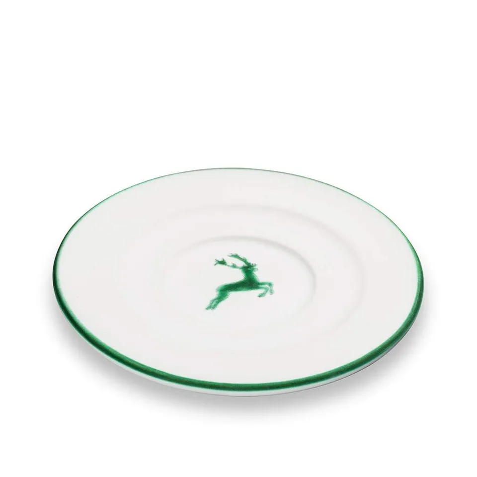 gmundner-keramik-unterteller-cappuccino-gourmet-14-cm-gr-ner-hirsch image 1