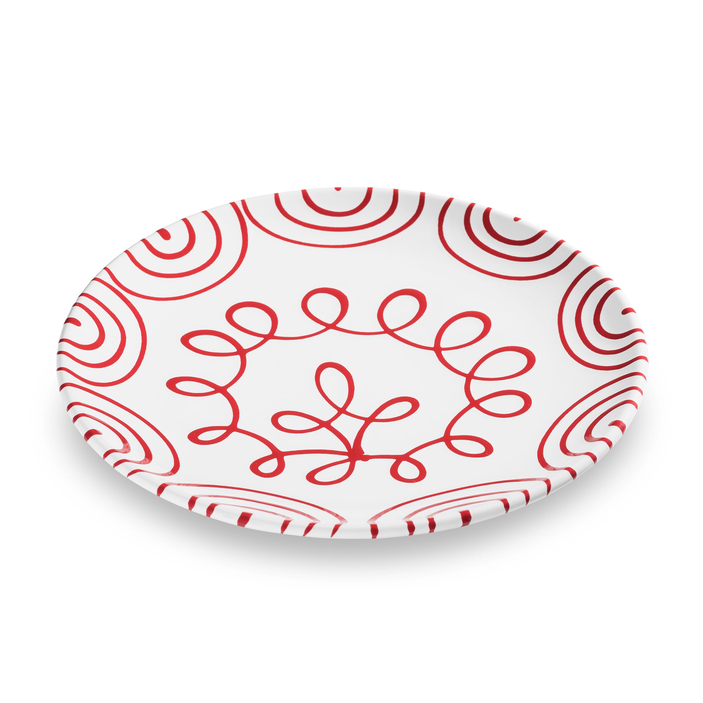 gmundner-keramik-speiseteller-25-cm-gelbgeflammt image 4