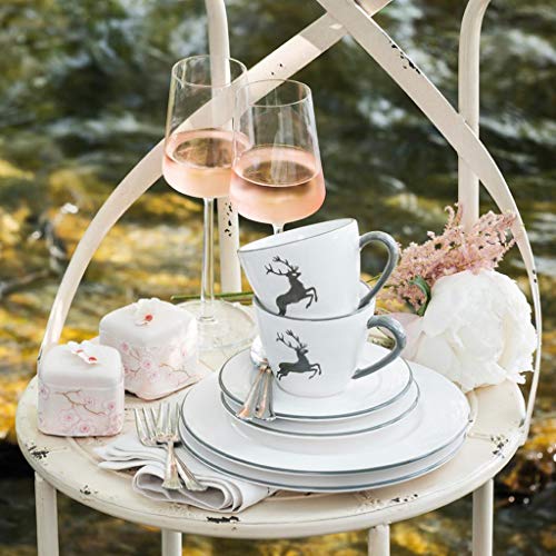 gmundner-keramik-grauer-hirsch-breakfast-for-two-gourmet-geschirrset-6-teilig image 5