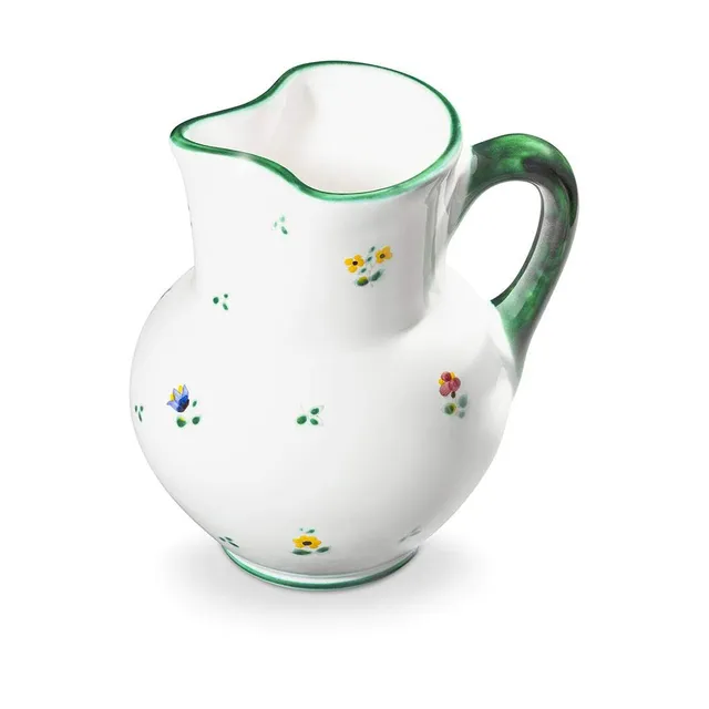 gmundner-keramik-krug-wiener-form-1-liter-streublumen image 1