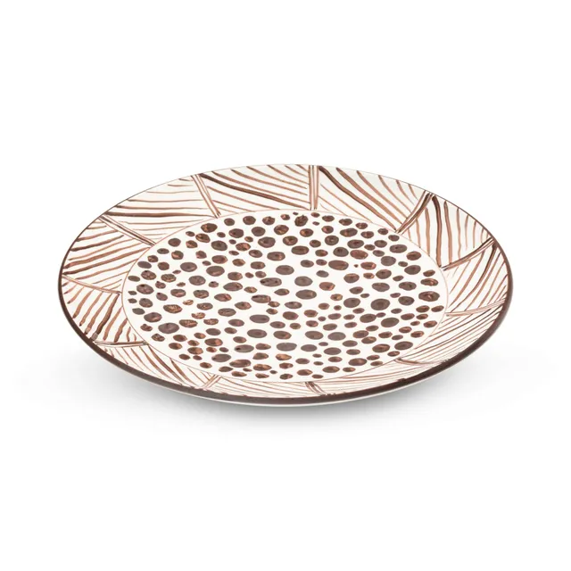 gmundner-keramik-afrika-edition-braun-speiseteller-cup-25-cm-handgemacht-in-ster image 1