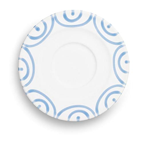 gmundner-keramik-unterteller-cappuccino-gourmet-14-cm-blaugeflammt image 4