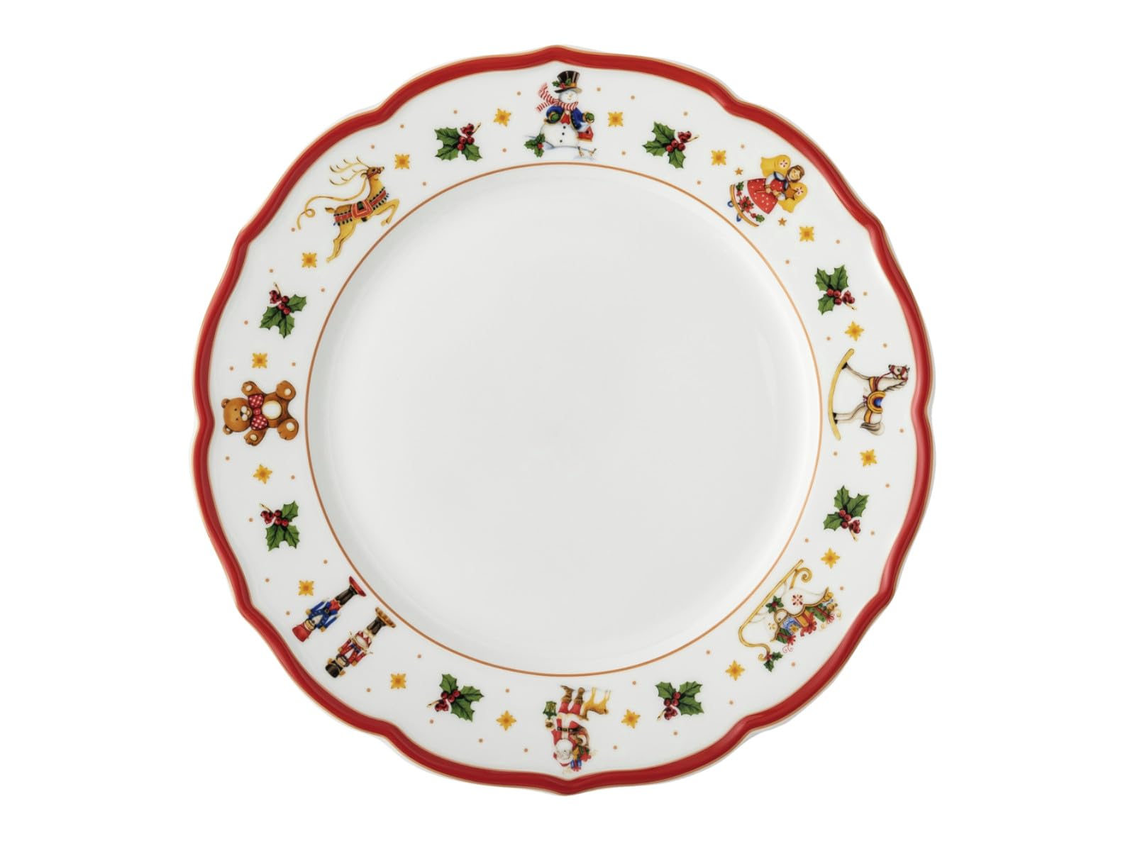 hutschenreuther-happy-wintertime-red-teller-flach-27-cm-porzellan image 1