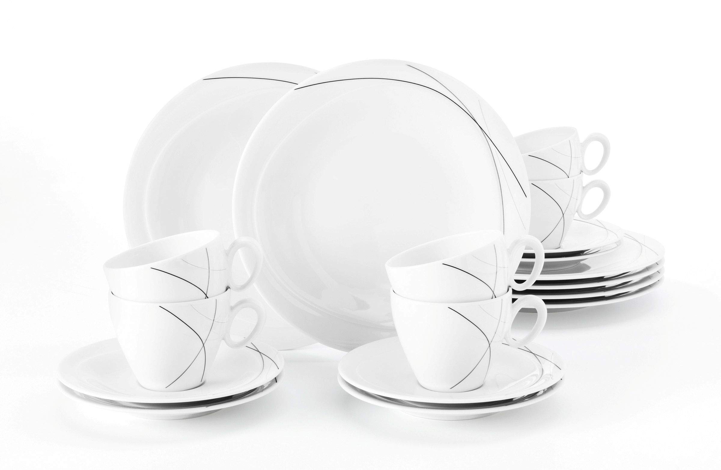 seltmann-weiden-trio-highline-tafelservice-12-teilig-6-speise-6-suppenteller-wei image 8